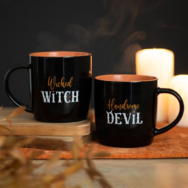 Wicked Witch and Handsome Devil Couples Mug Set - Scents & Gifts UK