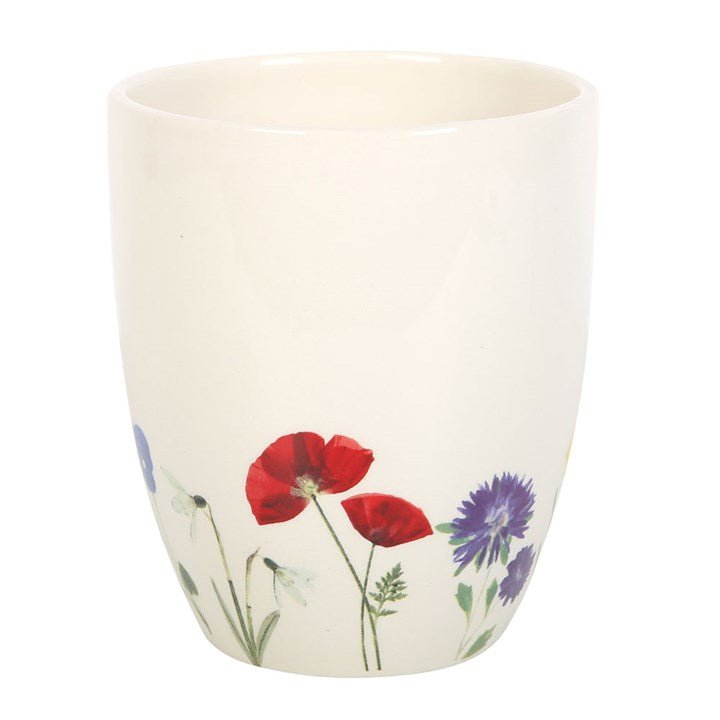 Wildflower Ceramic Plant Pot - Scents & Gifts UK
