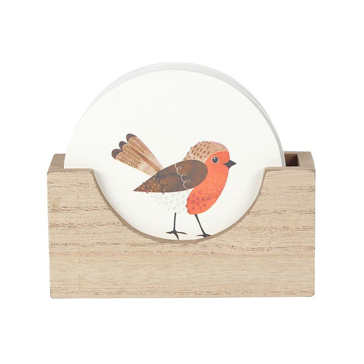 Winter Robin Coaster Set - Scents & Gifts UK