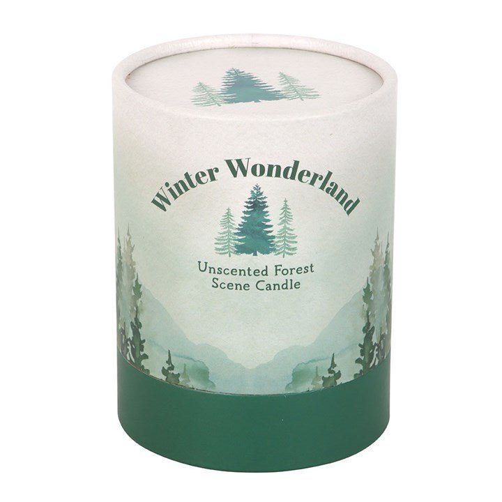 Winter Wonderland Candle with Tree Scene - Scents & Gifts UK