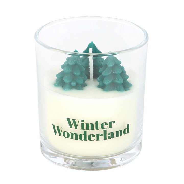 Winter Wonderland Candle with Tree Scene - Scents & Gifts UK