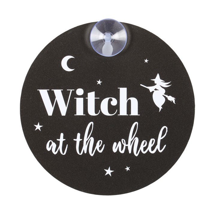 Witch at the Wheel Window Sign - Scents & Gifts UK