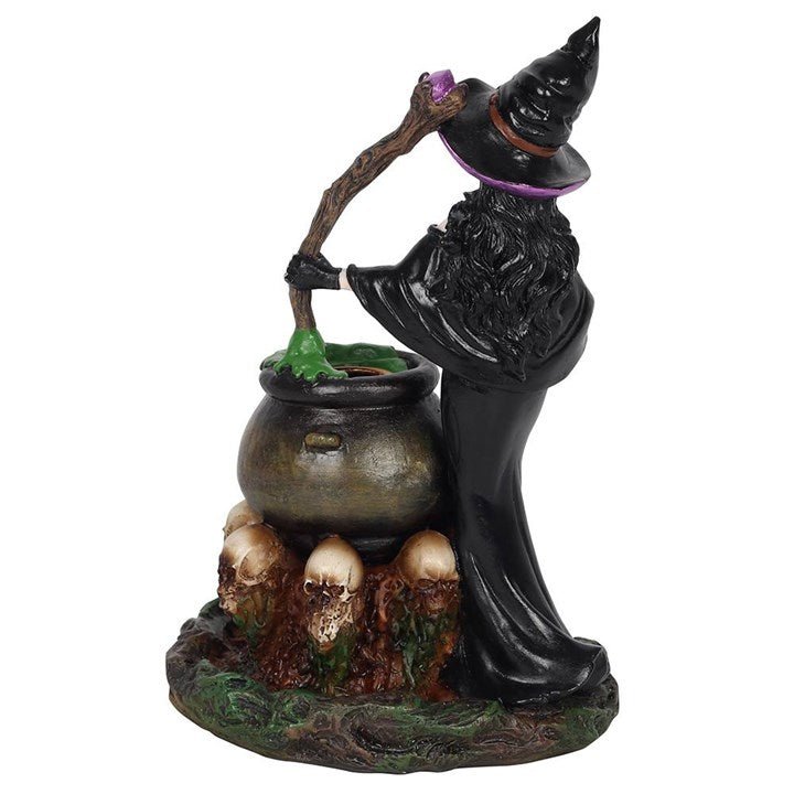 Witch with Cauldron Backflow Incense Burner - Scents & Gifts UK