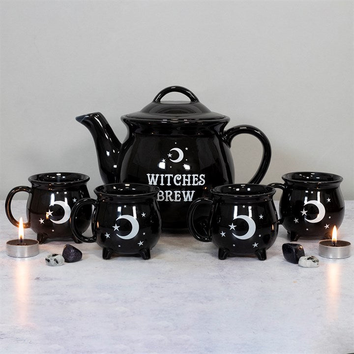 Witches Brew Ceramic Cauldron Tea Set - Scents & Gifts UK