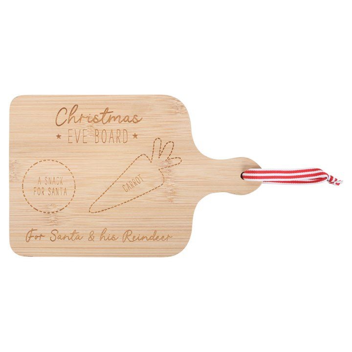 Wooden Christmas Eve Serving Board - Scents & Gifts UK