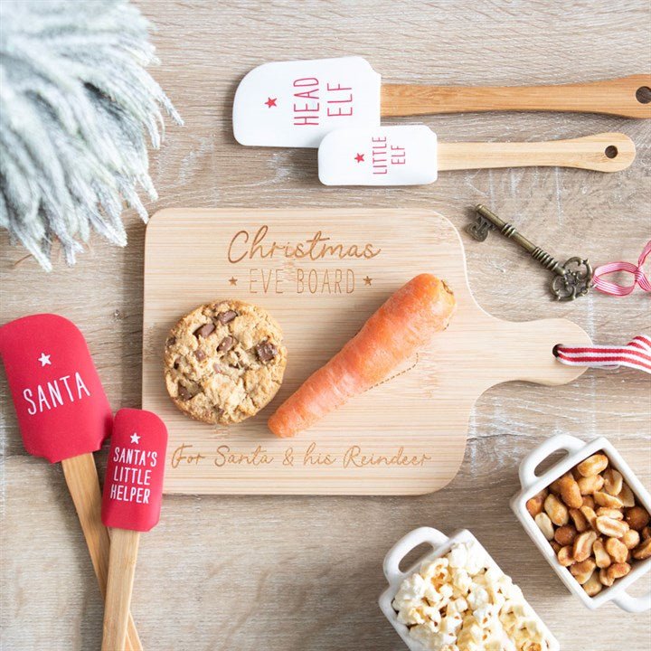 Wooden Christmas Eve Serving Board - Scents & Gifts UK