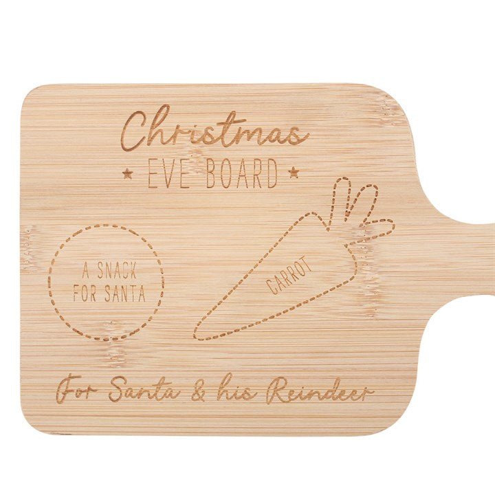Wooden Christmas Eve Serving Board - Scents & Gifts UK