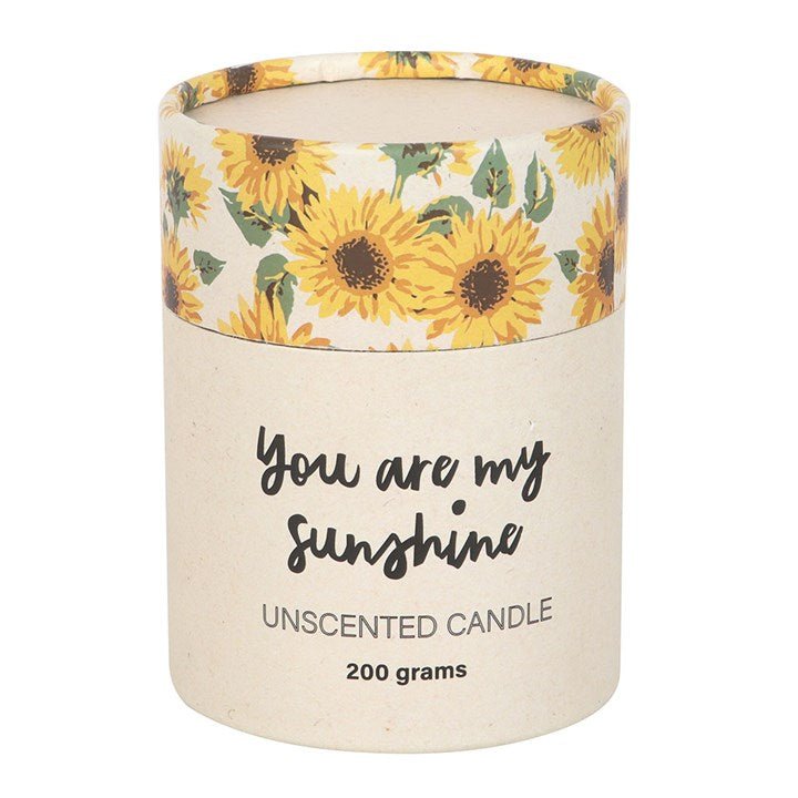 You Are My Sunshine Candle with 3D Sunflower - Scents & Gifts UK