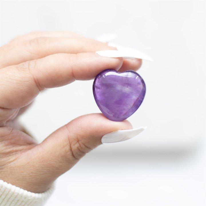 You Are Special to Me Amethyst Crystal Heart in a Bag - Scents & Gifts UK