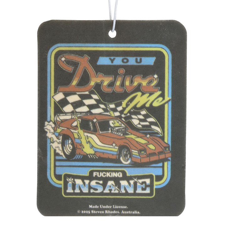 You Drive Me Insane Vanilla Air Freshener by Steven Rhodes - Scents & Gifts UK