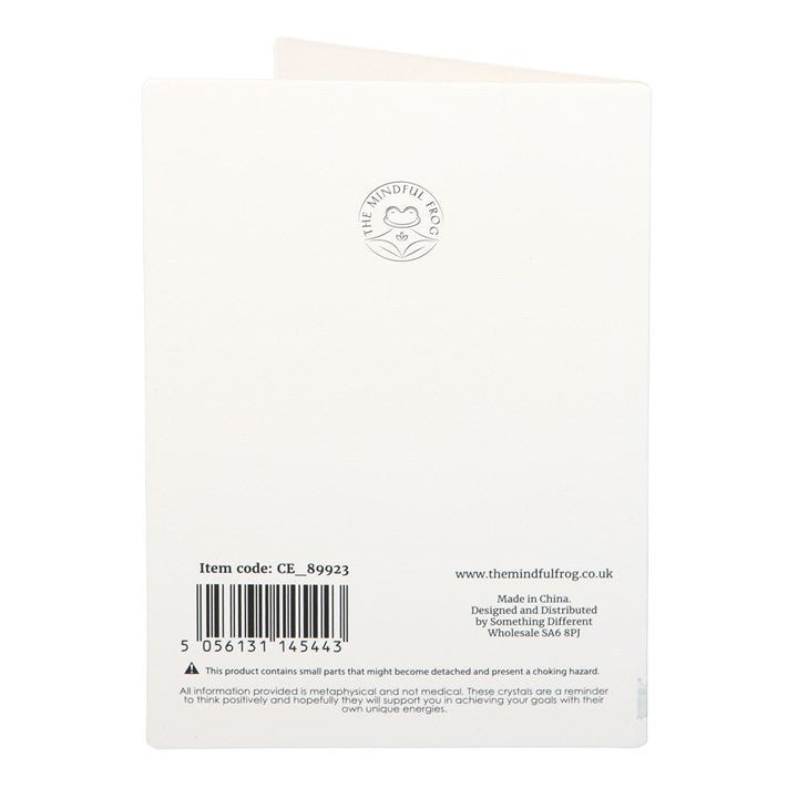 You Rock Clear Quartz Crystal Heart Greeting Card - Scents & Gifts UK