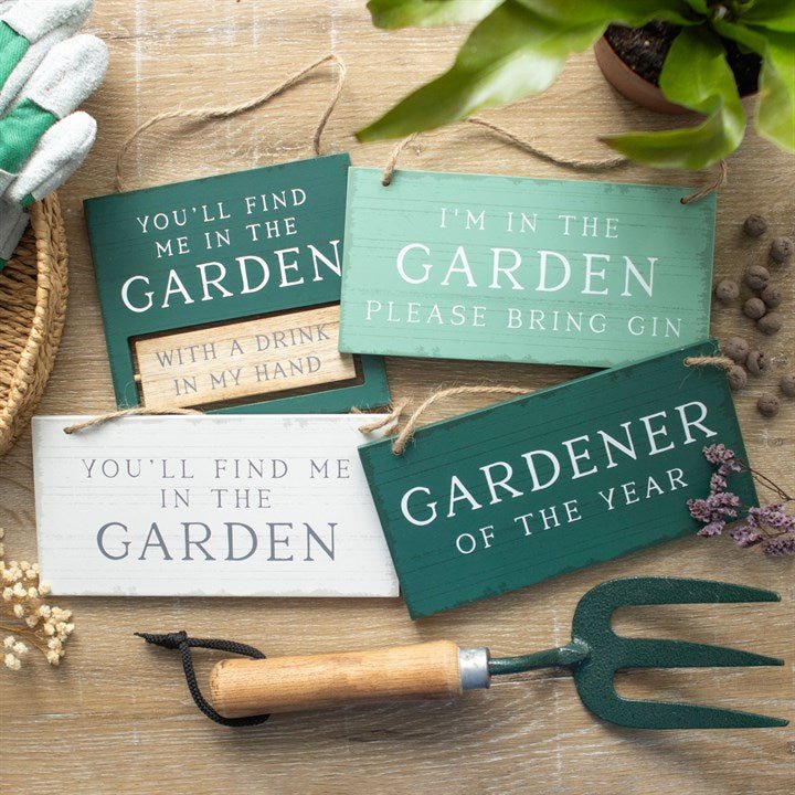You'll Find Me in the Garden Reversible Hanging Sign - Scents & Gifts UK