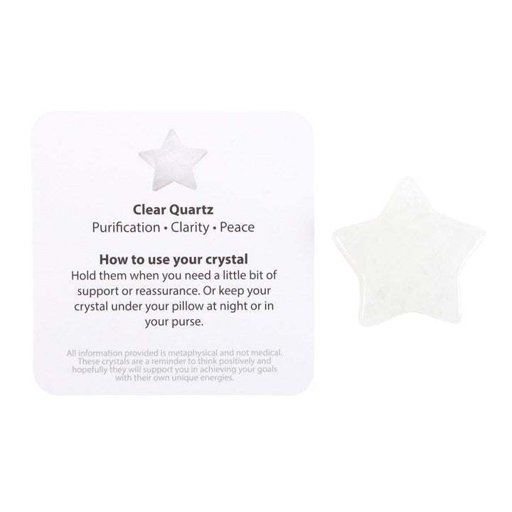 You're a Star Lucky Clear Quartz Crystal Star in a Bag - Scents & Gifts UK