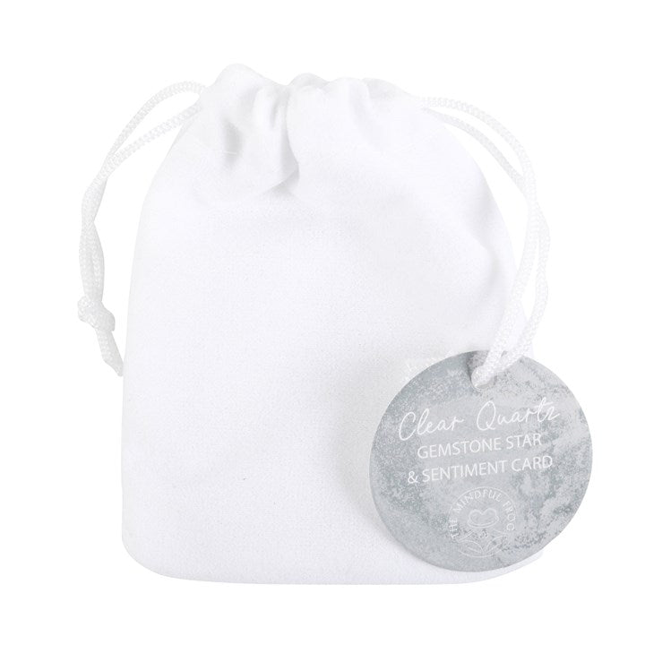 You're a Star Lucky Clear Quartz Crystal Star in a Bag - Scents & Gifts UK