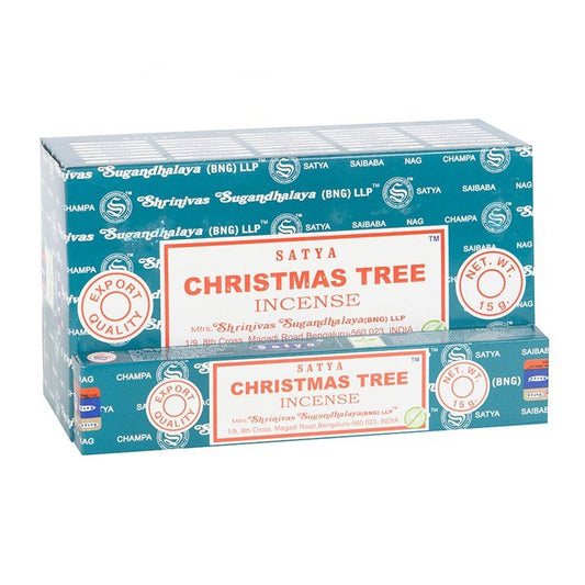 12 Packs of Christmas Tree Incense Sticks by Satya - Scents & Gifts UK