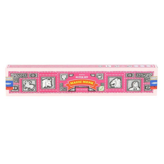 12 Packs of Superhit Magic Monk Incense Sticks by Satya - Scents & Gifts UK