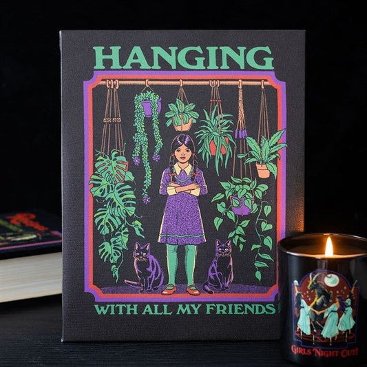 19x25cm Hanging With All My Friends Canvas Plaque by Steven Rhodes - Scents & Gifts UK