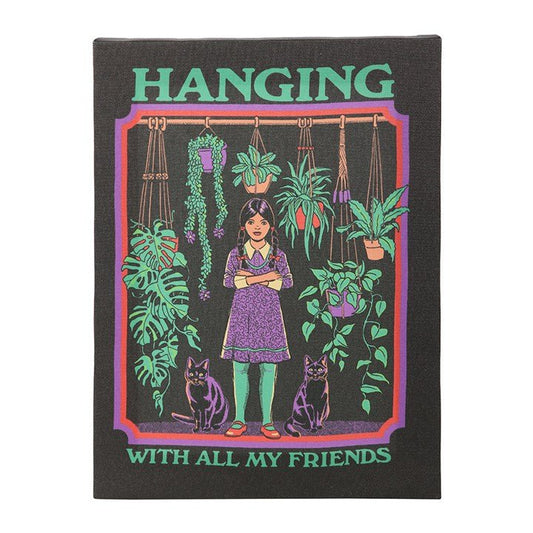19x25cm Hanging With All My Friends Canvas Plaque by Steven Rhodes - Scents & Gifts UK