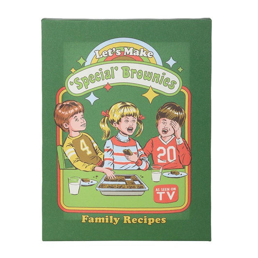 19x25cm Let's Make Brownies Canvas Plaque by Steven Rhodes - Scents & Gifts UK