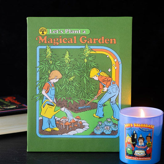 19x25cm Magical Garden Canvas Plaque by Steven Rhodes - Scents & Gifts UK