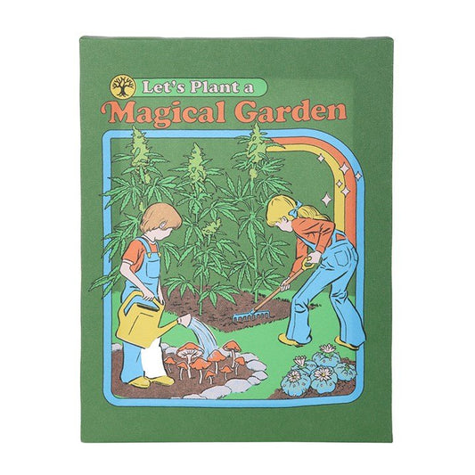19x25cm Magical Garden Canvas Plaque by Steven Rhodes - Scents & Gifts UK