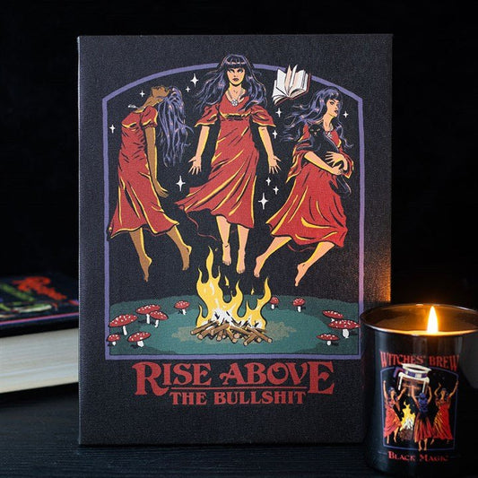19x25cm Rise Above the Bullshit Canvas Plaque by Steven Rhodes - Scents & Gifts UK