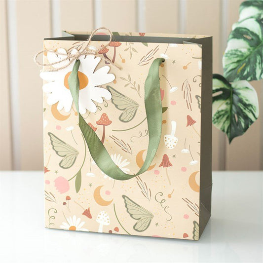 23cm Medium Fairy Folklore Print Gift Bag - Scents & Gifts UK