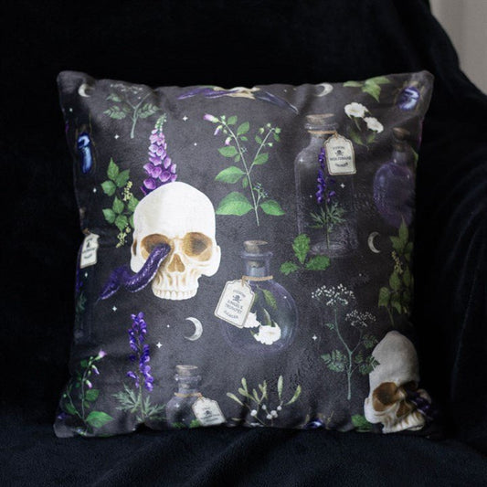 35cm Square Venom & Vines Print Cushion - Scents & Gifts UK