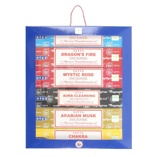 6 Packs of Assorted Fragrance Incense Sticks by Satya - Scents & Gifts UK
