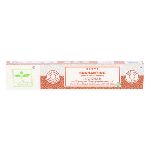 6 Packs of Enchanting Earth Incense by Satya - Scents & Gifts UK