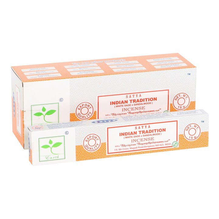 6 Packs of Indian Tradition Earth Incense by Satya - Scents & Gifts UK