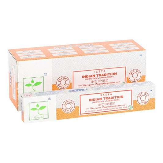 6 Packs of Indian Tradition Earth Incense by Satya - Scents & Gifts UK