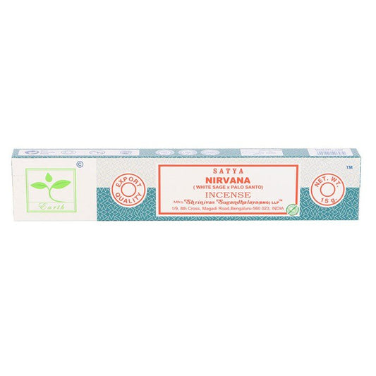 6 Packs of Nirvana Earth Incense by Satya - Scents & Gifts UK