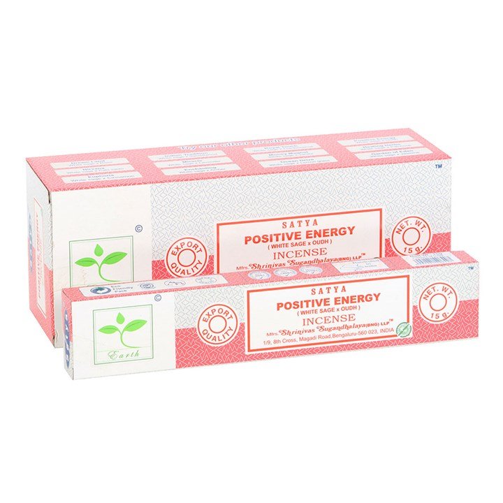 6 Packs of Positive Energy Earth Incense by Satya - Scents & Gifts UK