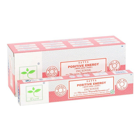 6 Packs of Positive Energy Earth Incense by Satya - Scents & Gifts UK