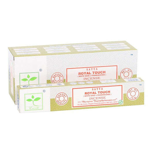6 Packs of Royal Touch Earth Incense by Satya - Scents & Gifts UK