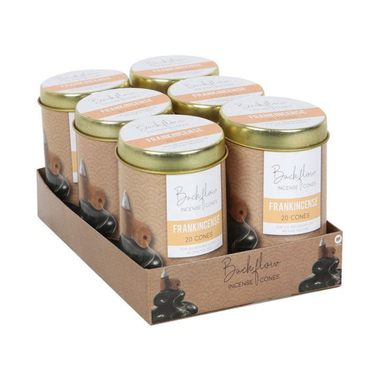 6 Tins of Elements Frankincense Jumbo Backflow Cones - Scents & Gifts UK