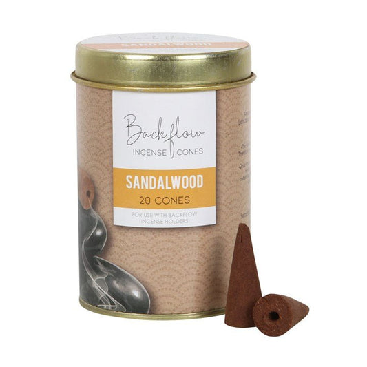 6 Tins of Elements Sandalwood Jumbo Backflow Cones - Scents & Gifts UK
