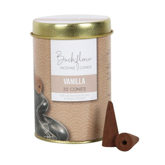 6 Tins of Elements Vanilla Jumbo Backflow Cones - Scents & Gifts UK