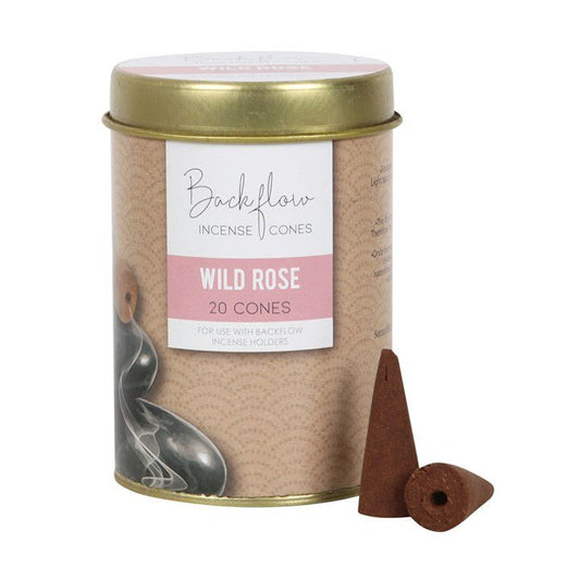 6 Tins of Elements Wild Rose Jumbo Backflow Cones - Scents & Gifts UK