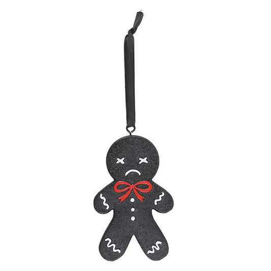 Spooky Gingerbread Man Hanging Ornament