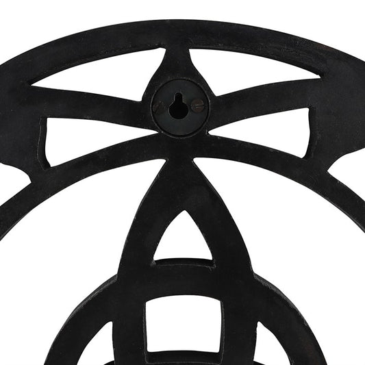 Black Wooden Triquetra Wall Art