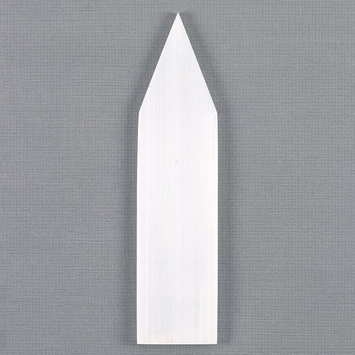 Selenite Flat Pointed Wand