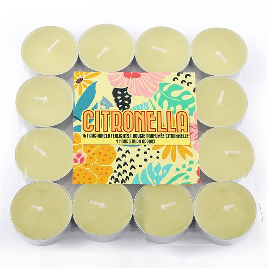 Set of 16 Citronella Tealights