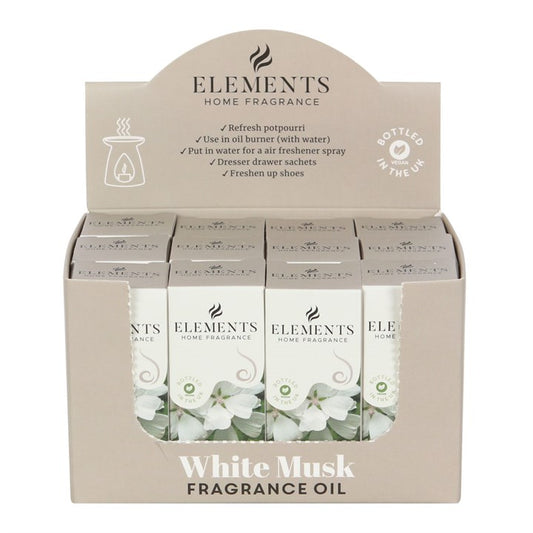 Set of 12 Elements White Musk Fragrance Oils