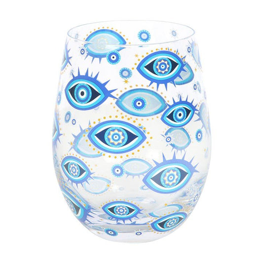 All Seeing Eye Print Stemless Glass - Scents & Gifts UK