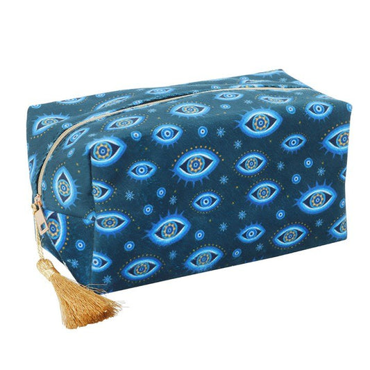 All Seeing Eye Print Velvet Makeup Bag - Scents & Gifts UK