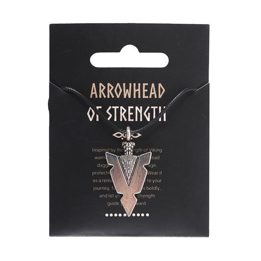Arrowhead of Strength Viking Cord Necklace - Scents & Gifts UK