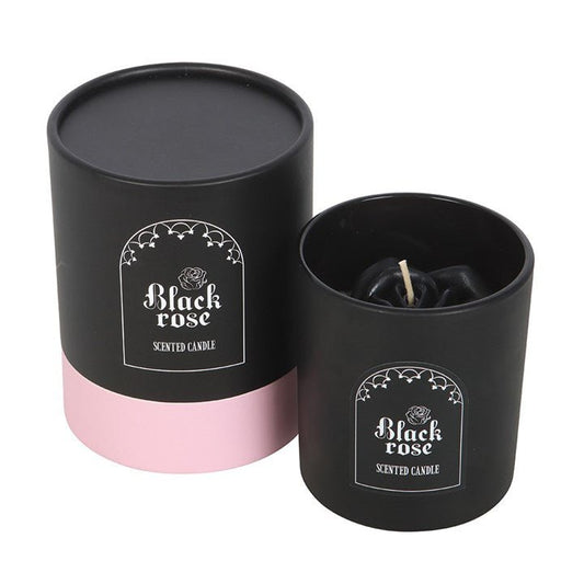 Black Rose Candle with 3D Roses - Scents & Gifts UK