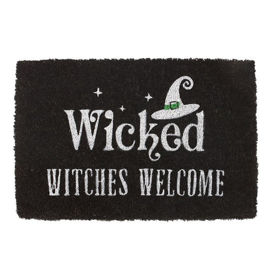 Black Wicked Witches Welcome Doormat - Scents & Gifts UK